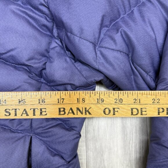 ✅VTG Patagonia Goosedown Filled Puffer Jacket Womans S Purple *STAINED/RIPPED - Picture 8 of 13